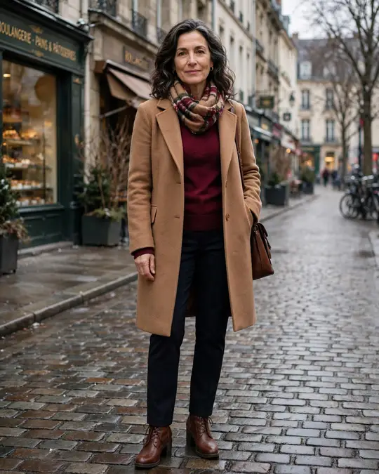 Winter: fitted jumper, straight pants and ankle boots – Casual Outfits for Women Over 50