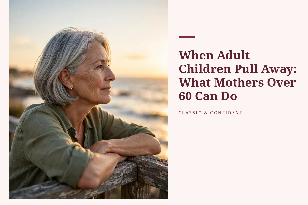 When Adult Children Pull Away: What Mothers Over 60 Can Do