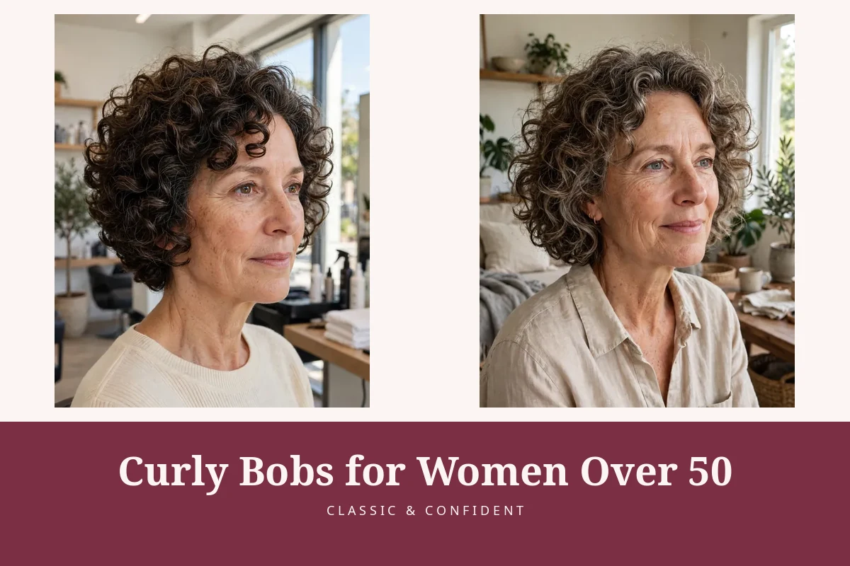 20 Curly Bobs for Women Over 50