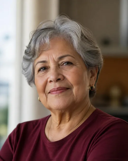 Salt-and-pepper grow-in through trims – Hairstyles for Women Over 70 With Fine or Thin Hair