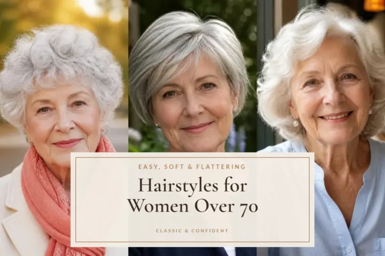 Three women over 70 with soft, flattering short hairstyles – Hairstyles for Women Over 70