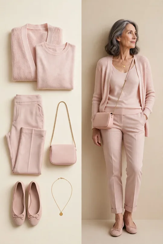 Twinset with tailored ankle trousers – Outfits for Women Over 60